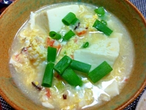 エビと豆腐の中華スープ